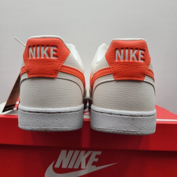 Nike Court Vision Low 'Sail Safety Orange' - Men's 9.5 DH2987-115 - Picture 5 of 10